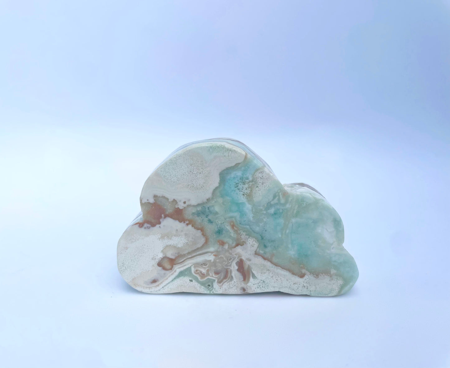 Blue Aragonite Crystal Carved Cloud