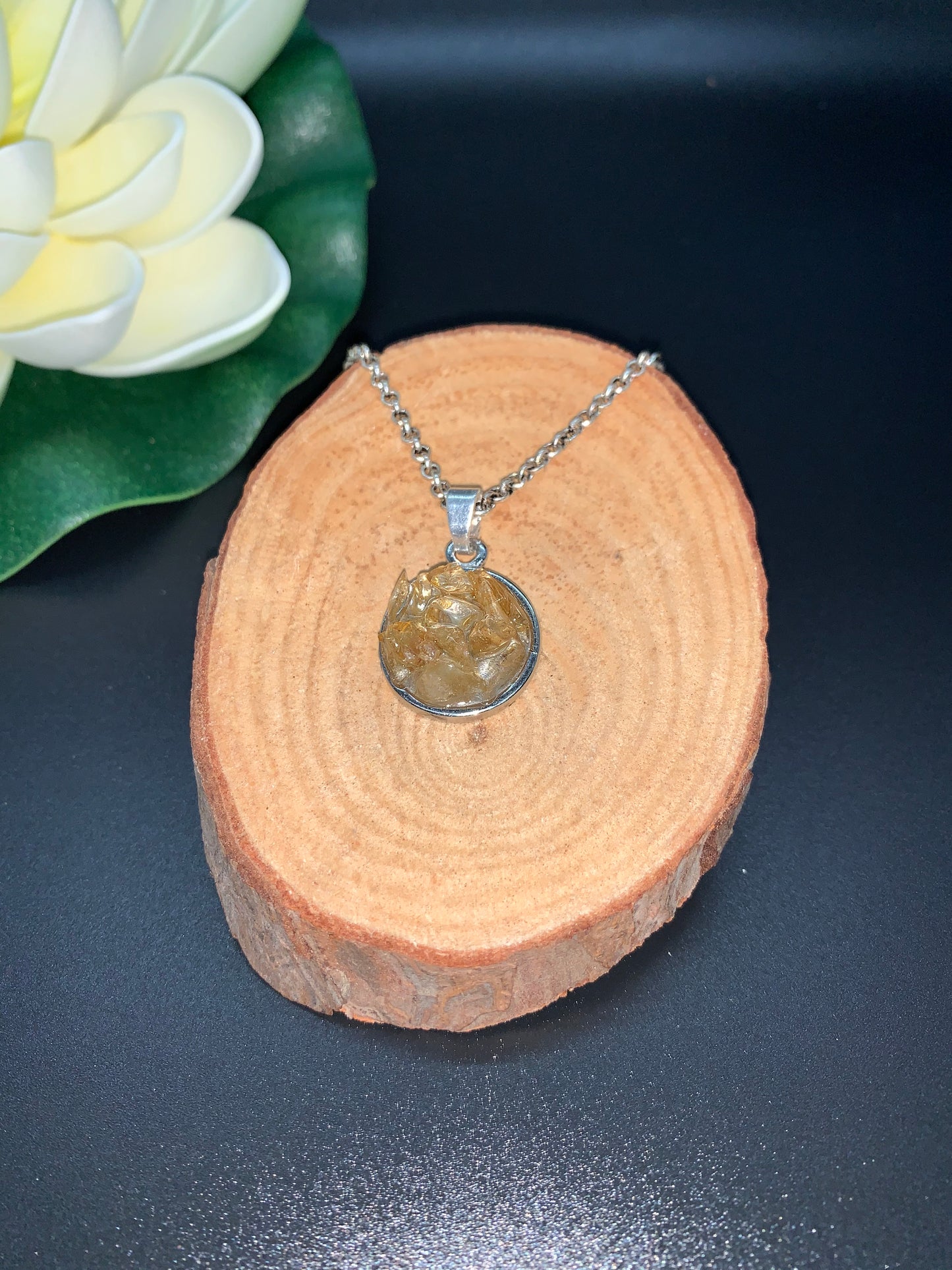 Citrine Healing Crystal Pendant