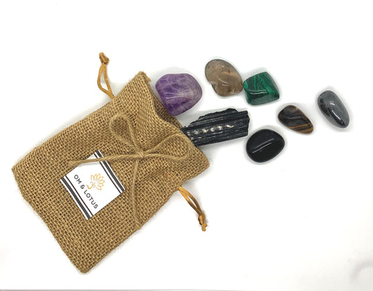 Protection Healing Crystal Pouch
