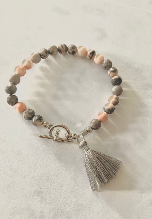 Pink Zebra Jasper Bracelet