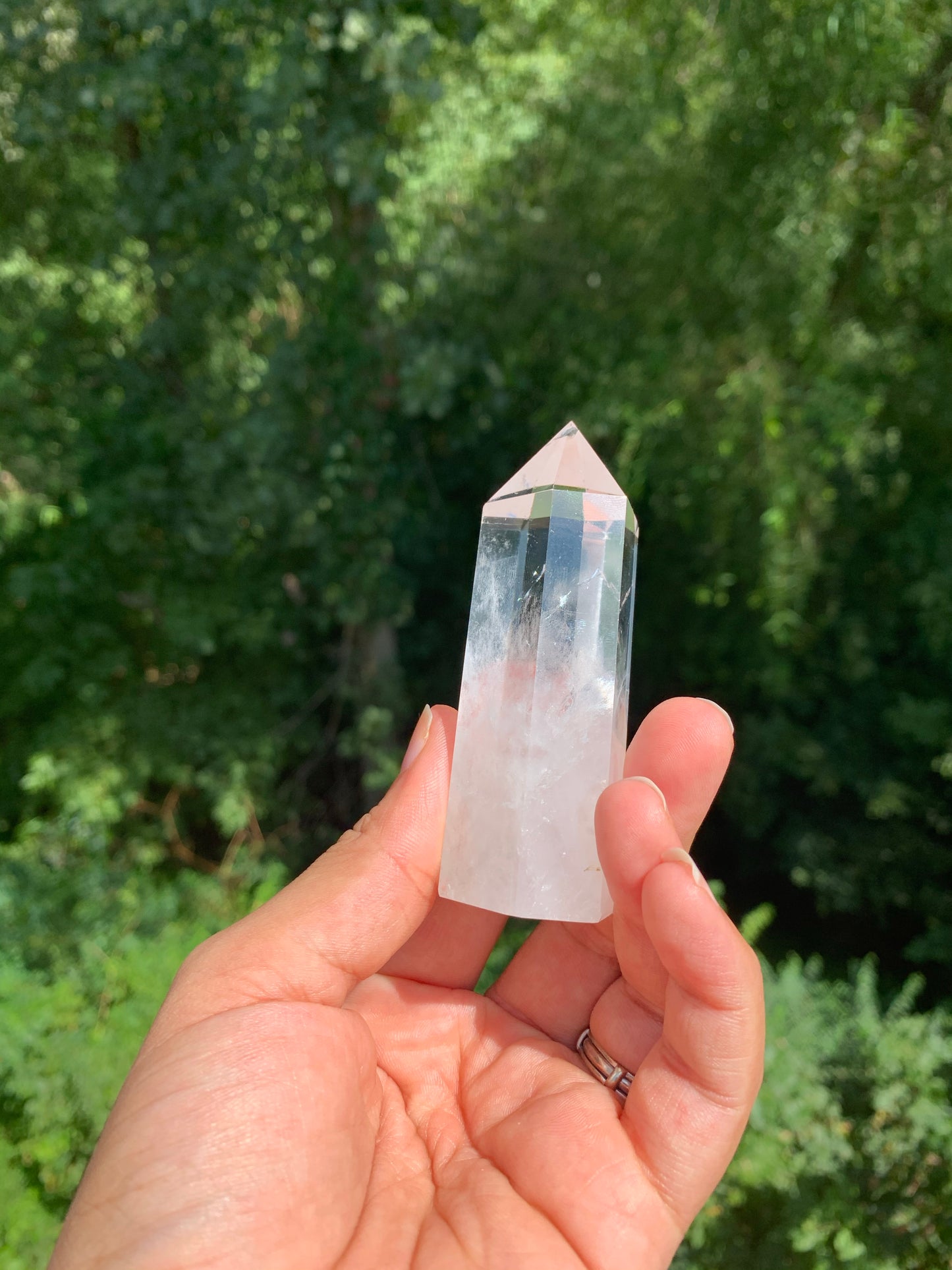 Clear Quartz Crystal Tower Point